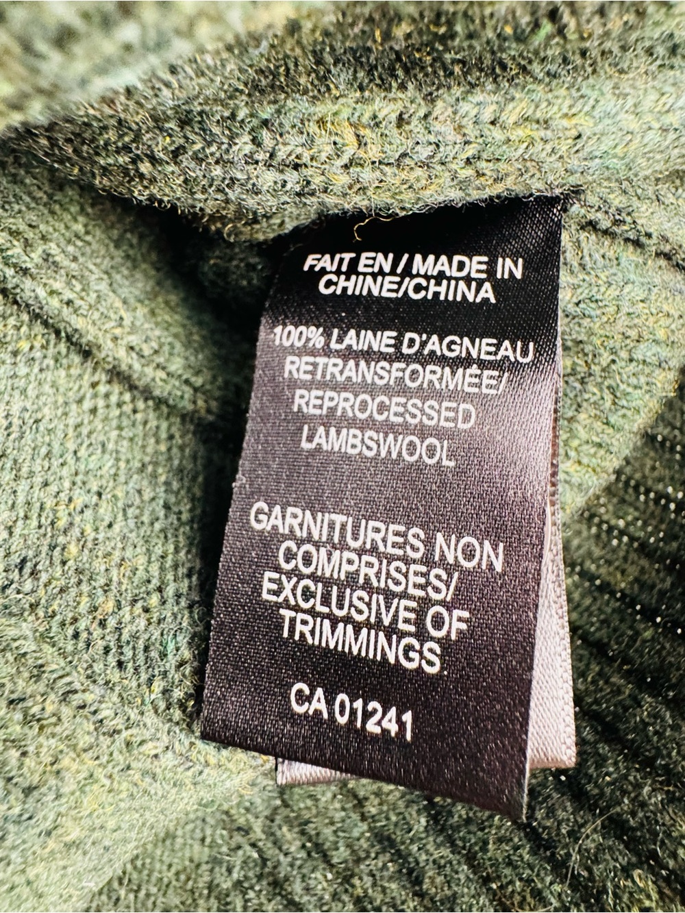 Lambswool Vest Green Knit Sweater Size L Le 31 Par Simons Sustainable Material - Picture 3 of 6
